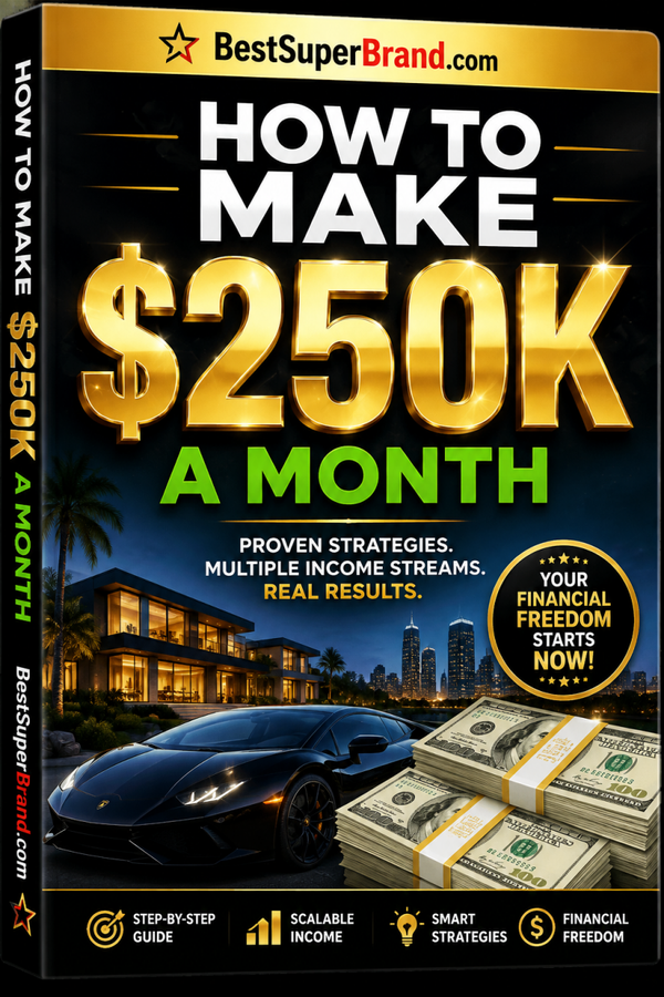 Best Super Brand How to make $250K/month, (ebook).