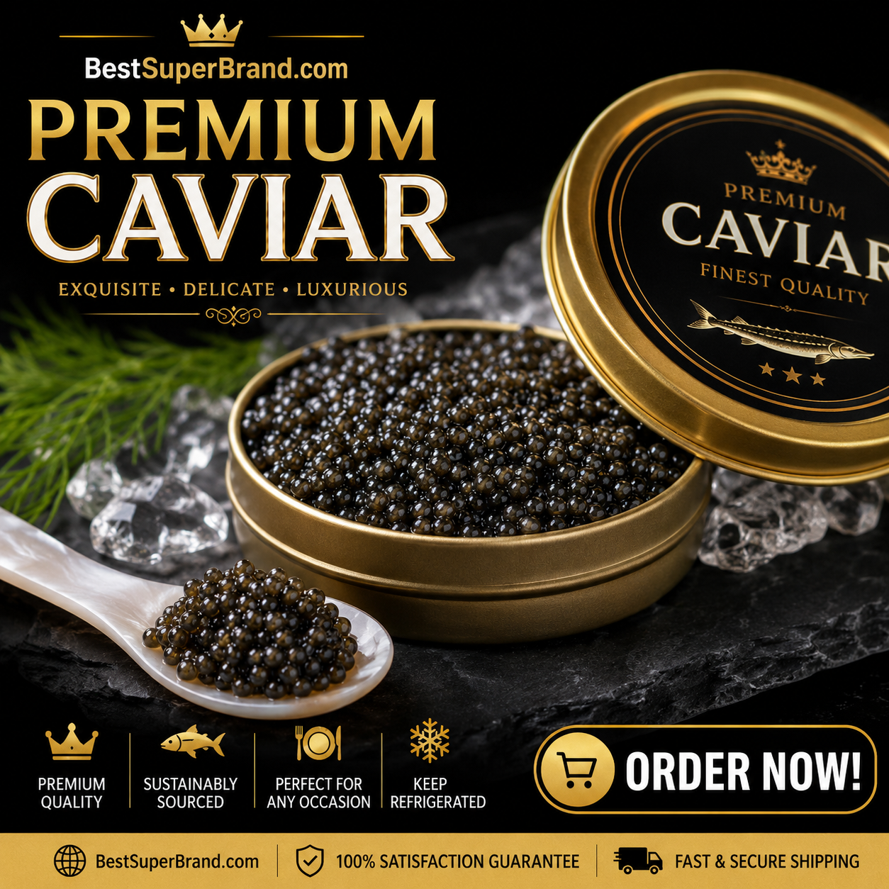 Premium Caviar (4 oz).