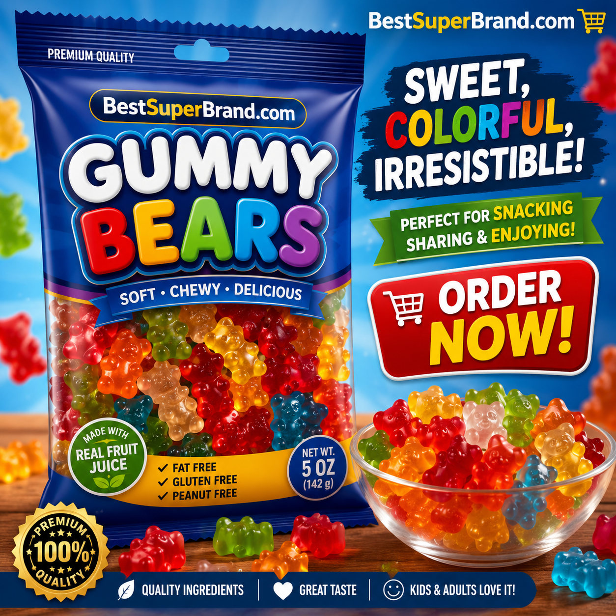 Gummy Bears (2.5 oz).