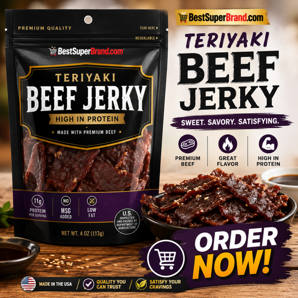 Teriyaki Beef Jerky Flavor (3 oz).