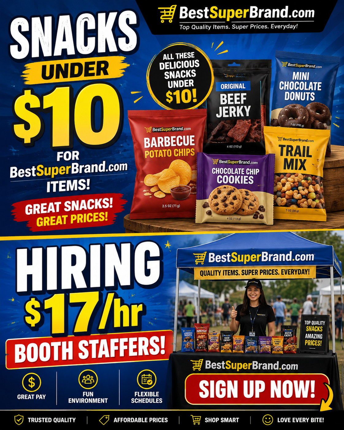 We're HIRING Booth Staffers! SIGN Up Now!