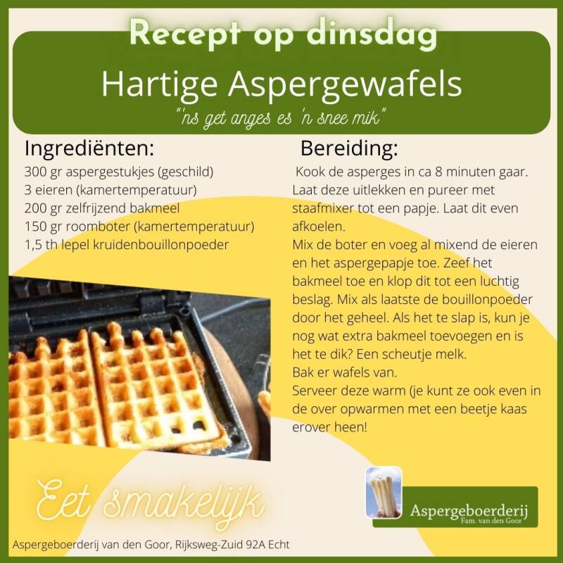 Hartige aspergewafels