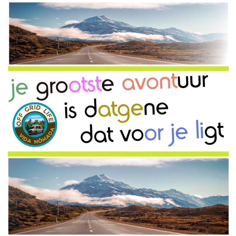 Avontuurlijk nomad leven.
