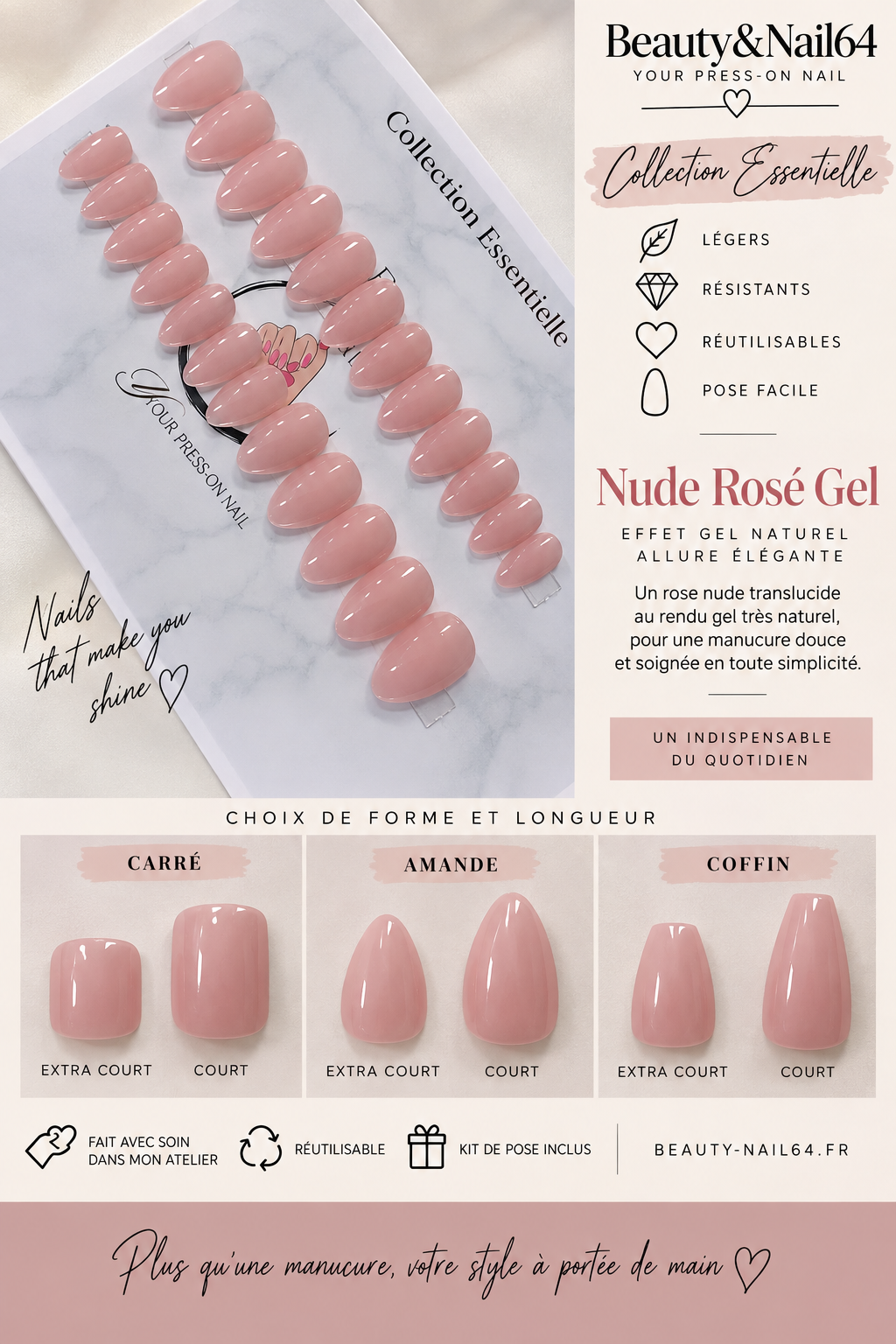 Nude Rosé Gel — Collection Essentielle — Universel