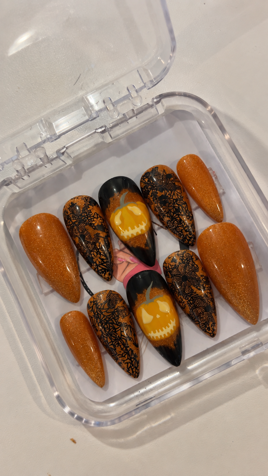 Press On Nail Amber Jack — Collection Signature - Taille personnalisée
