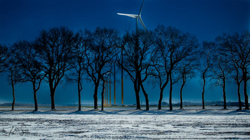 Langs de N33 kijk richting Gieterveen