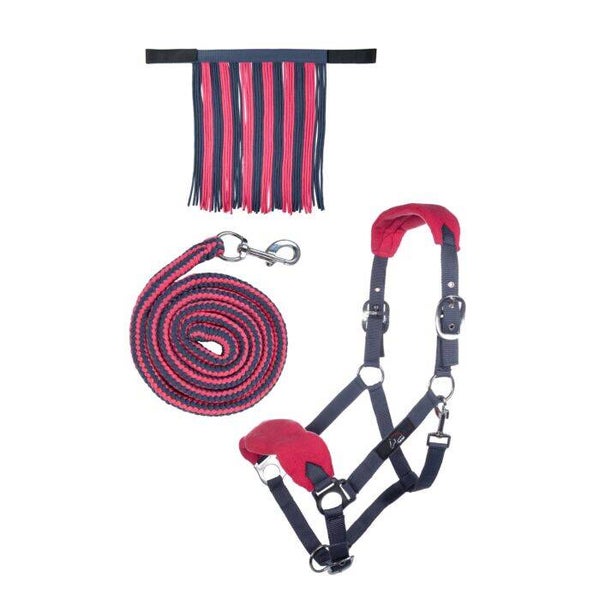 Halster set met karabijnhaak & vliegenfrontriem (3132)