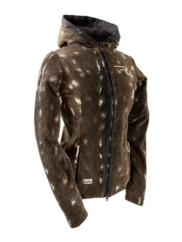 Ranch Girls Hooded Polar Fleece Jacket `GABY` deer (2803)