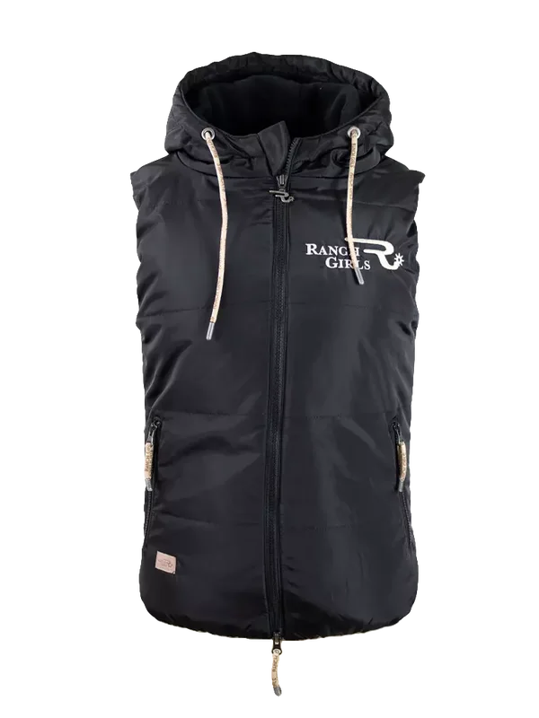 Ranch Girls Hooded Vest ´PAM´black (2333)