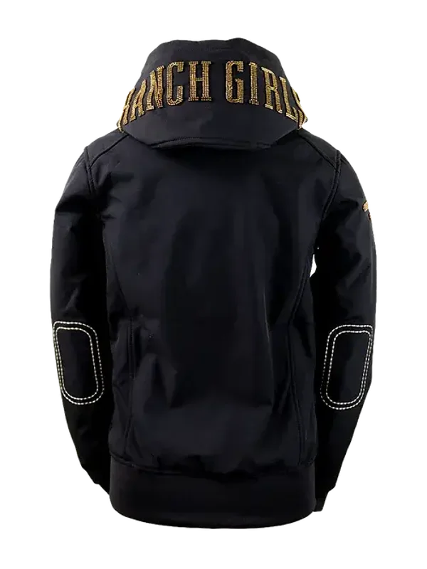 Ranch Girls Techno Shell Jacket ´SUNNY´ black / gold (2784)