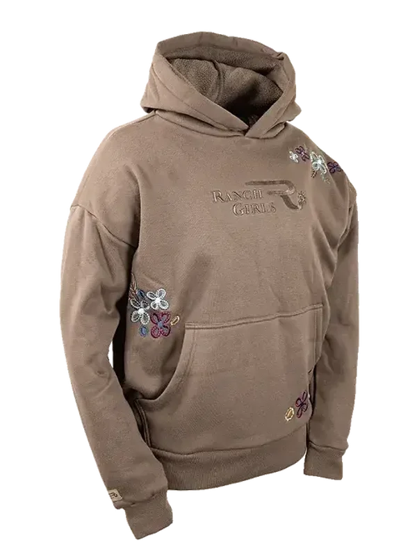 Ranch Girls Hooded Sweatshirt `FELIZ` soft mud (2781)