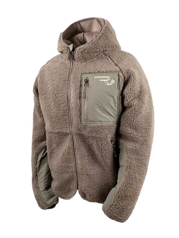 Ranch Girls Sherpa Fleece Hooded Jacket `MADDY` rhino (2331)