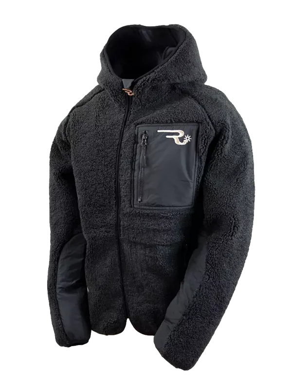 Ranch Girls Sherpa Fleece Hooded Jacket `MADDY` black (2396)