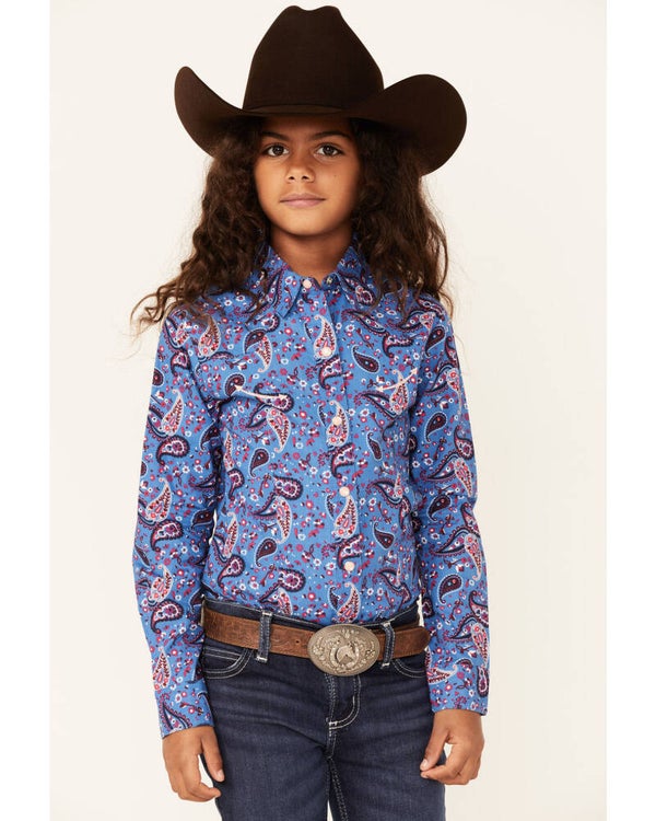 CRUEL GIRL GIRLS' ROYAL BLUE PAISLEY (1693)