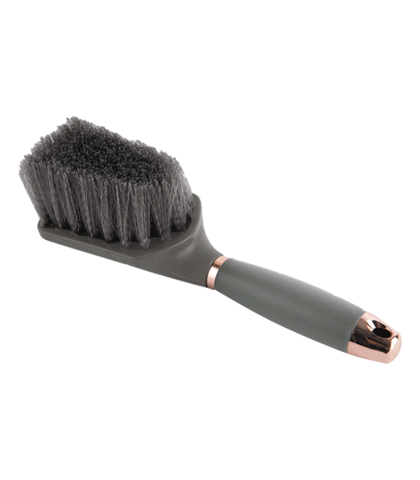 hoefborstel met gel handvat groen/rose (1054)