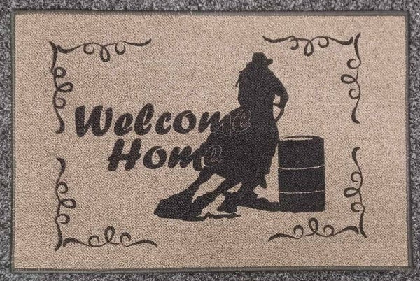 welkom mat barrel racer (750)