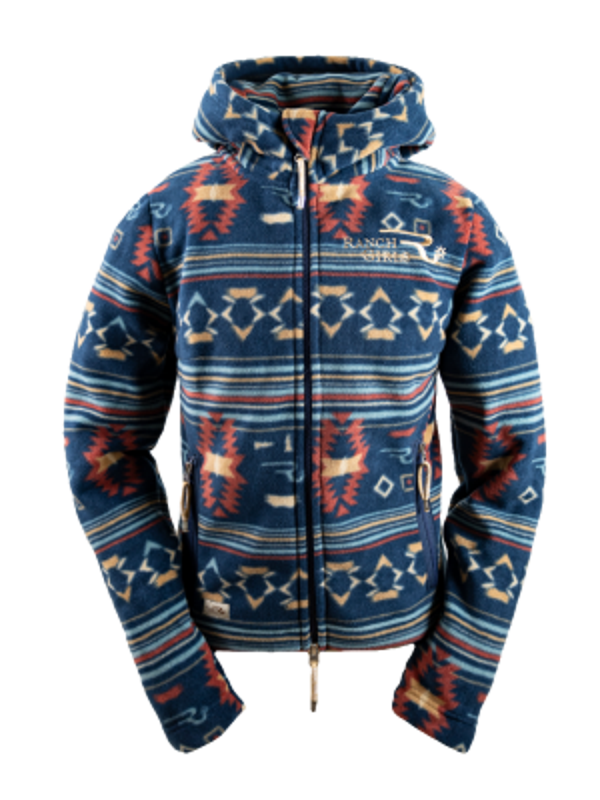 Ranch Girls Polar Fleece Jacket ´ABBY´ teal blue (2288)