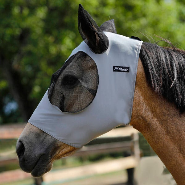 STRETCH LYCRA ANTI-FLY MASK pro-tech grijs (1527)