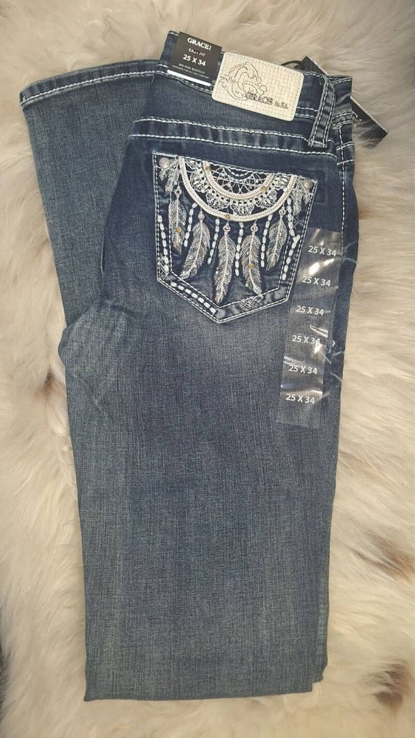 Grace in la bootcut lengte 34 (3155)