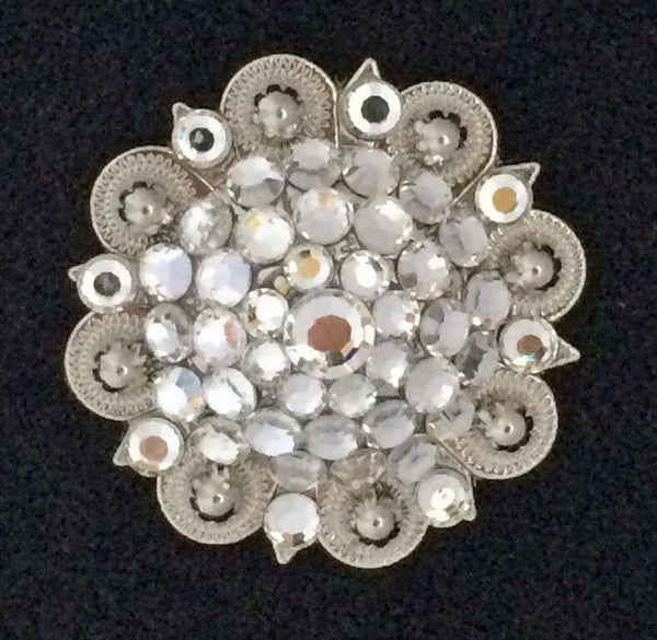 concho met witte strass steentjes (955)