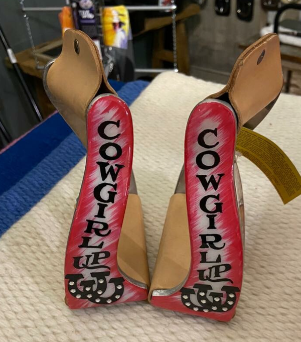 twisted beugels Cowgirl Up roze (143)
