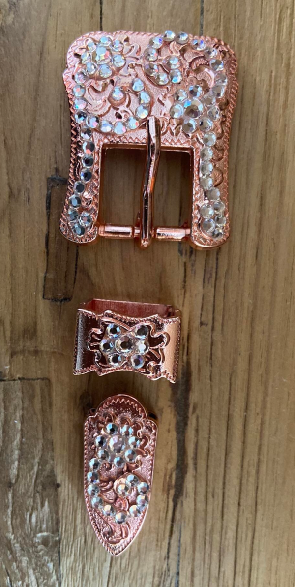 buckle set rose gold peach (949)
