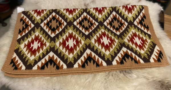 showblanket met patroon glitter goud (207)