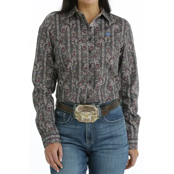 Cinch Ladies Paisley Grey (2917)