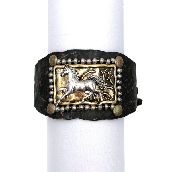 Horse Cantering Western Armband Manchet (3078)