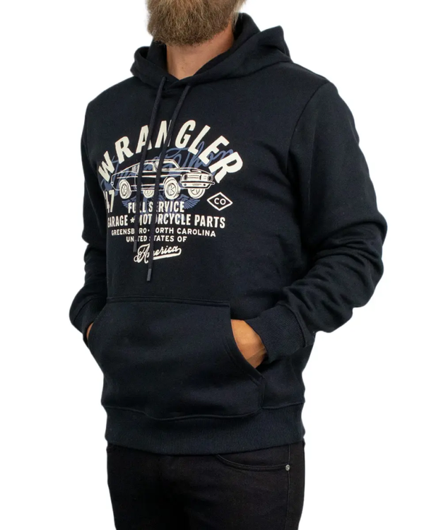 WRANGLER AMERICANA HOODIE BLACK BEAUTY (3161)