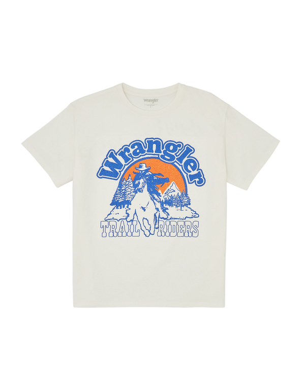 wrangler GIRLFRIEND TEE WORN WHITE (2985)