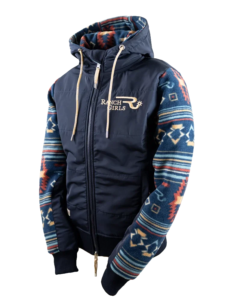 Ranch Girls Pro Shield Sweat Jacket ´CHARLEE´ teal blue / navy (2290)