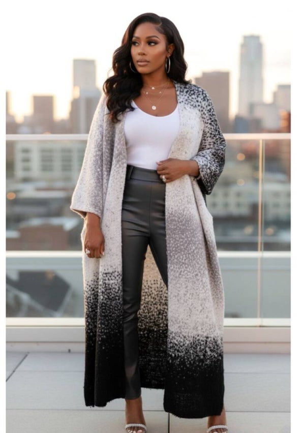 Stylish Open Front Cardigan Sweater