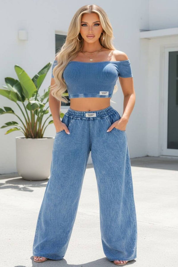 Soft Stretch Wide Leg Set
