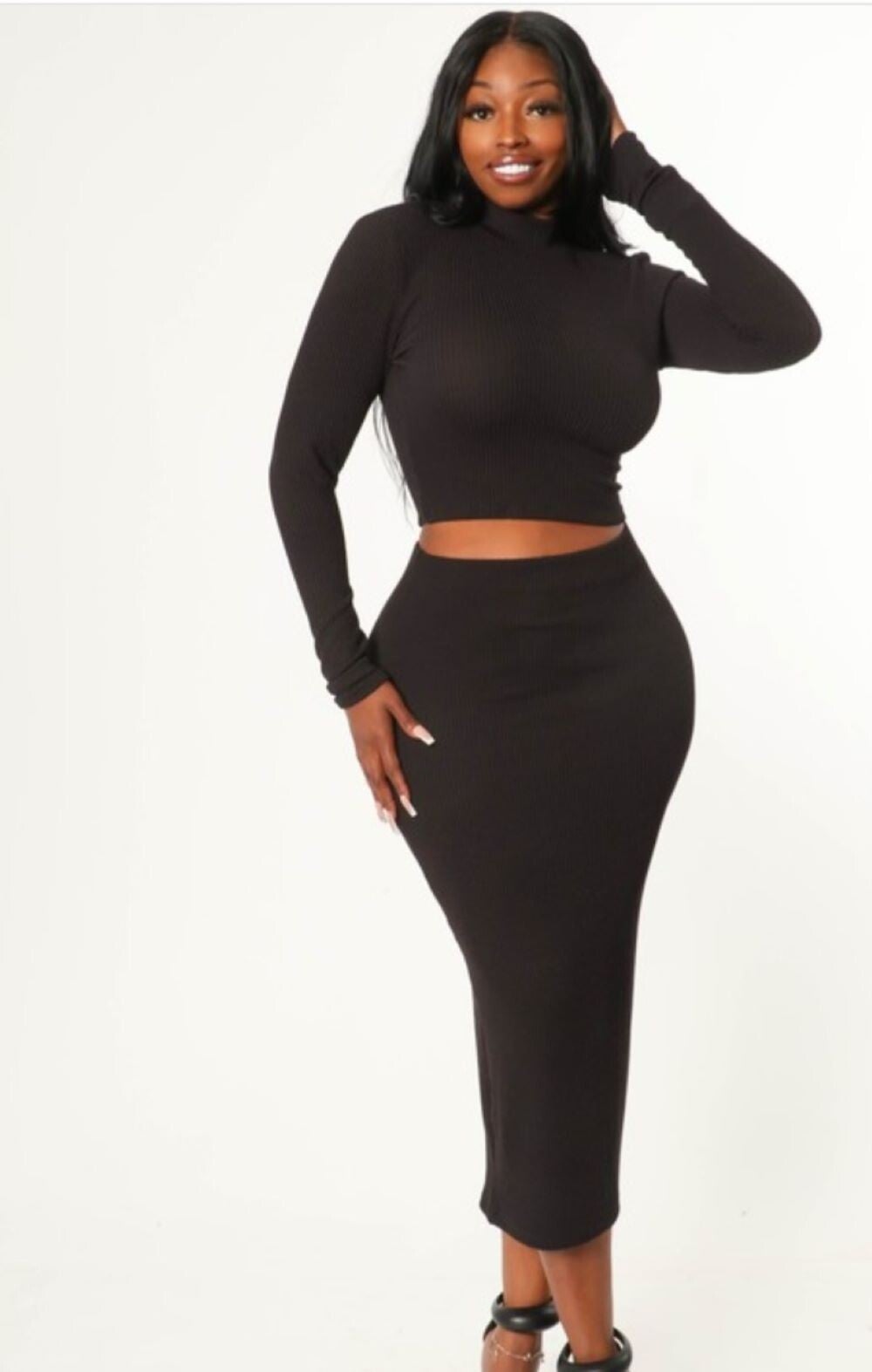 Midnight Curve Tube Skirt