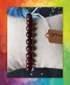 bracelet lithothérapie en pierres naturelles grenat