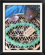 bracelet lithothérapie en pierres naturelles Aventurine verte