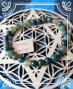 bracelet lithothérapie en pierres naturelles Agathe mousse