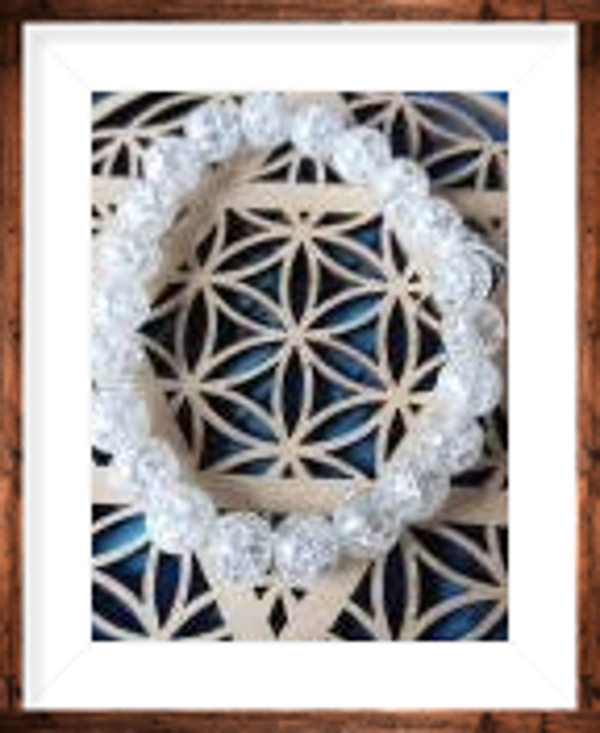 bracelet lithothérapie en pierres naturelles cristal craquelé