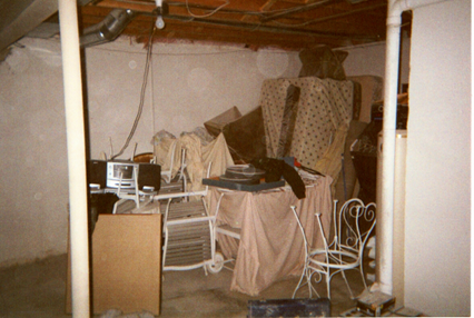 Unfinished basement before