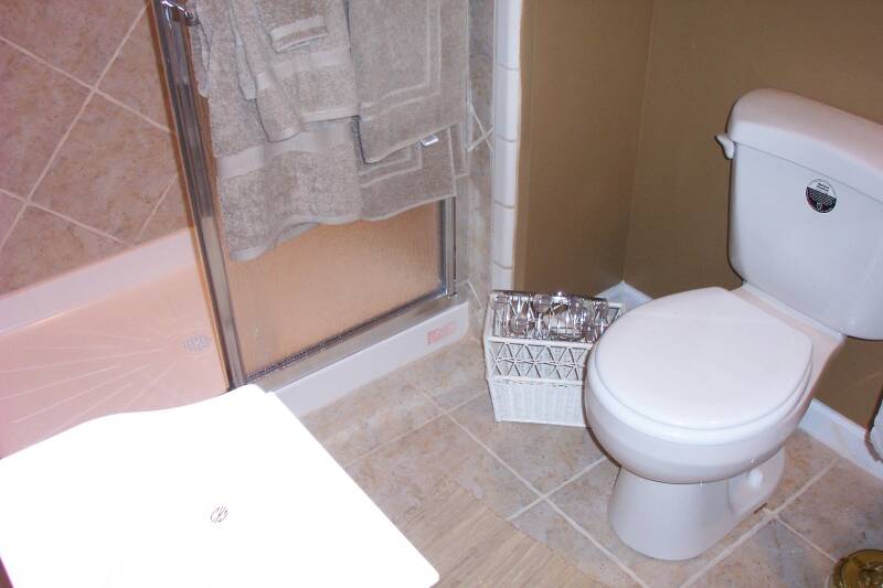 Basement bathroom finished