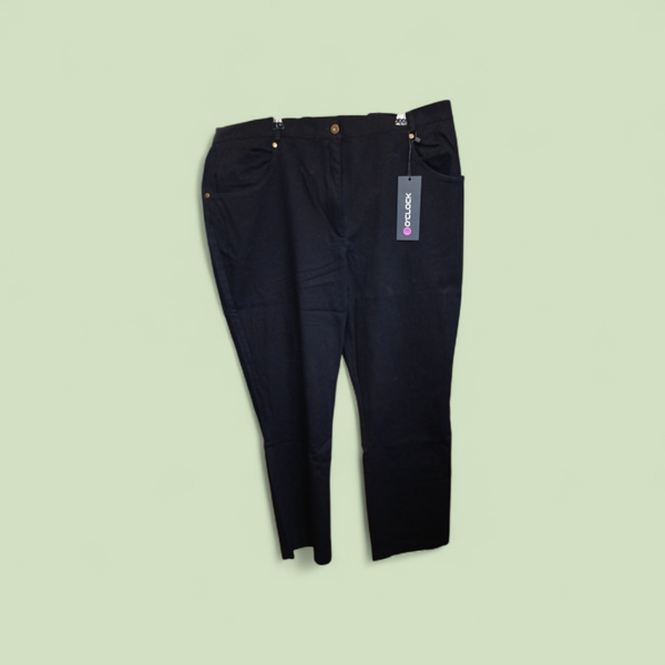 Pantalon noir coton 48