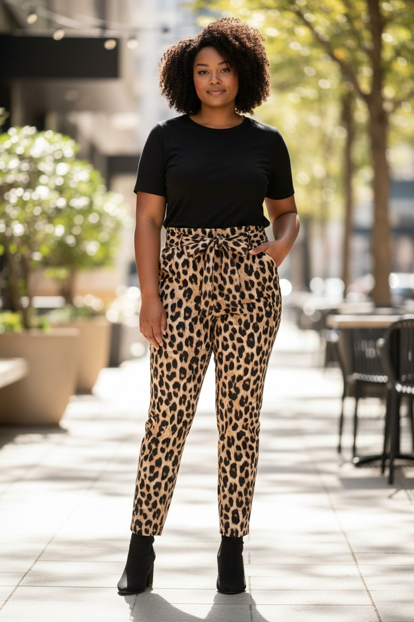 Pantalon léopard 50/52