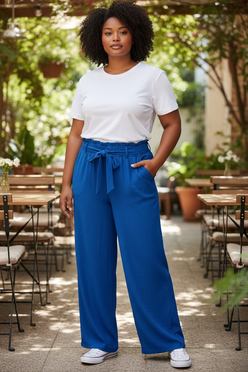 Pantalon bleu taille 52