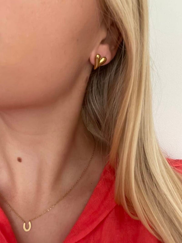 'Gold of heart' Oorbellen