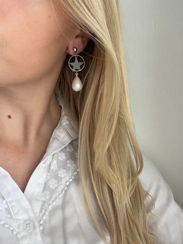 ‘The Grey Star’ Oorbellen