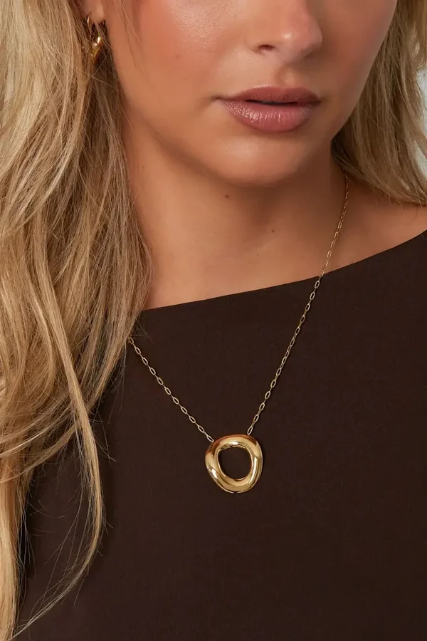 Gold Circle Ketting