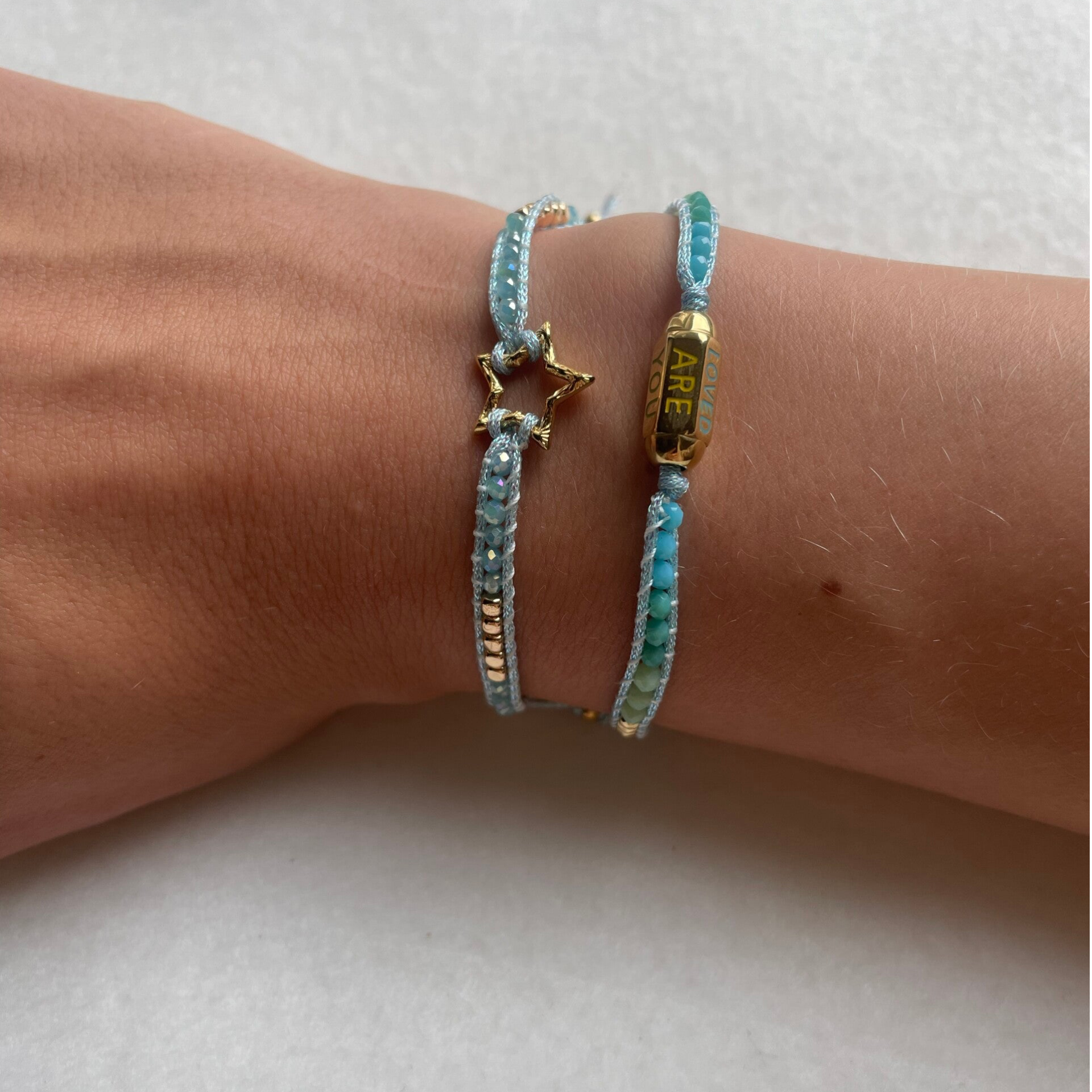 Armband 'You Are Loved' Blue