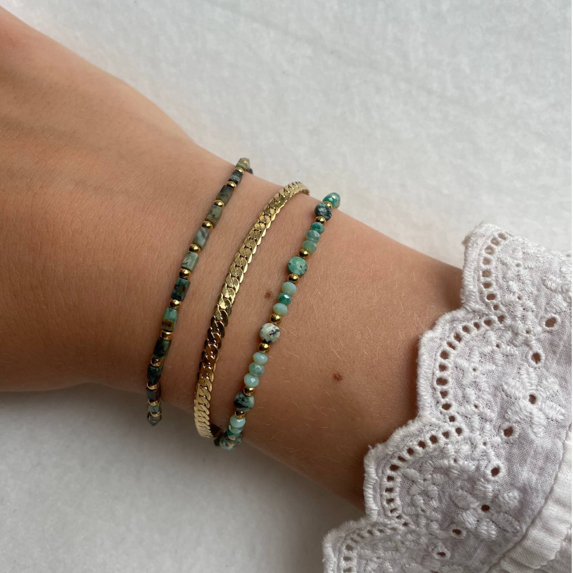 'Greenery Glow' Armband