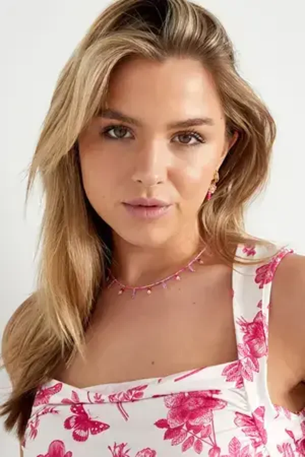 Ketting sparkle summer pink gold